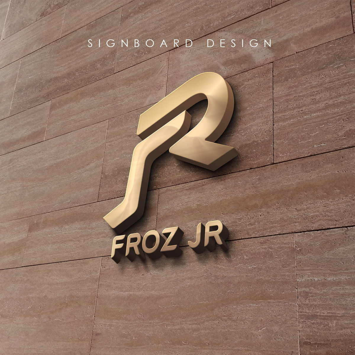 froz jr signboard design vkoart studio malaysia